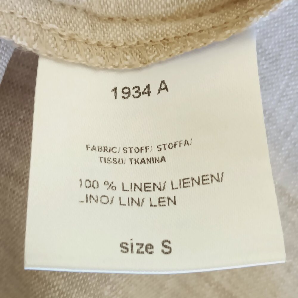 Yuvita Women's Tan Linen Tank Top Size S - Picture 6 of 8